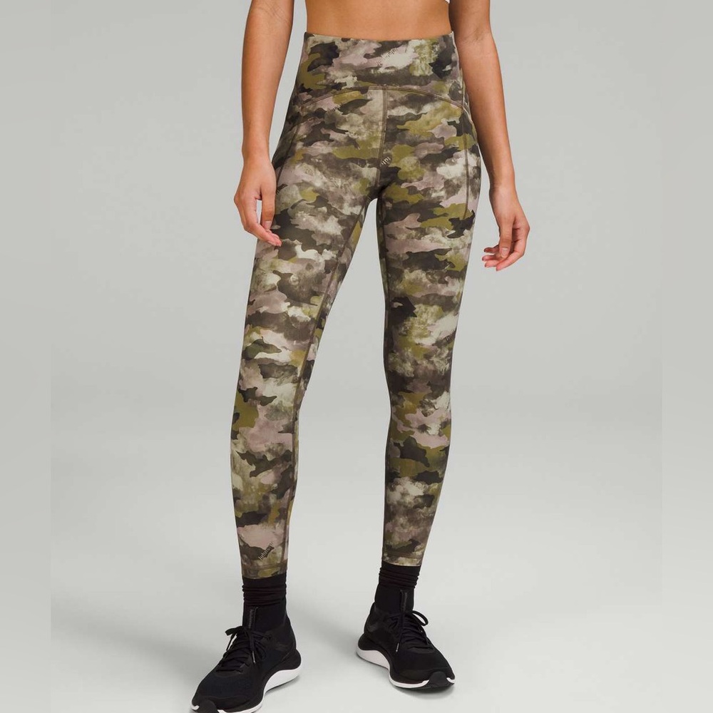 💎RARE HERITAGE PATTERN💎🆕Lululemon “Power Thru” High-Rise Tight, Size 6